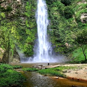 Water Activity at Wli Waterfalls in Ghana